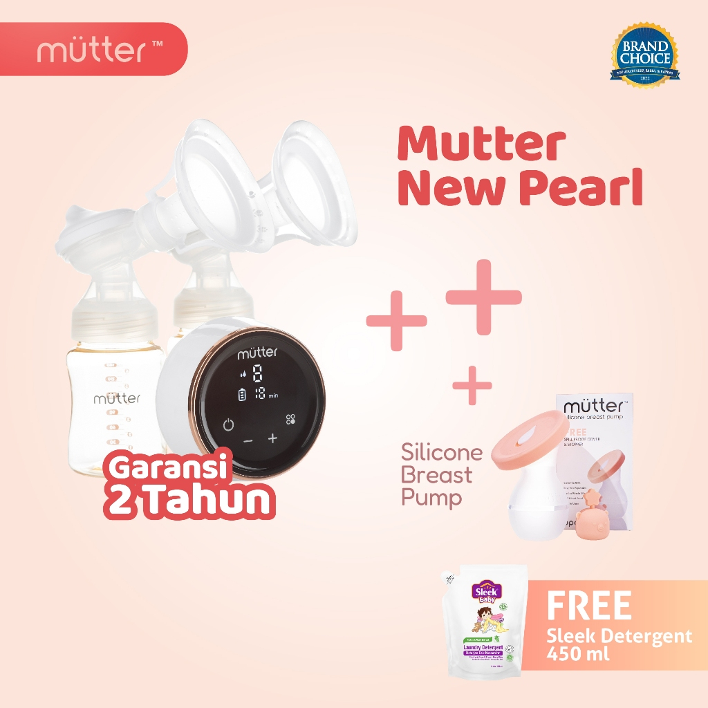 Jual MUTTER NEW PEARL Pompa Asi Elektrik + Mutter Silicone Bundling