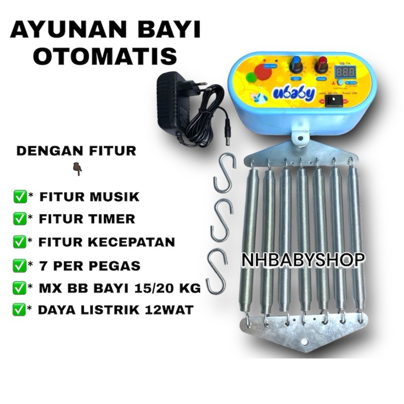 Jual Mesin Ayunan Listrik Elektrik Bayi Otomatis 7 Per Pegas / Ayunan ...