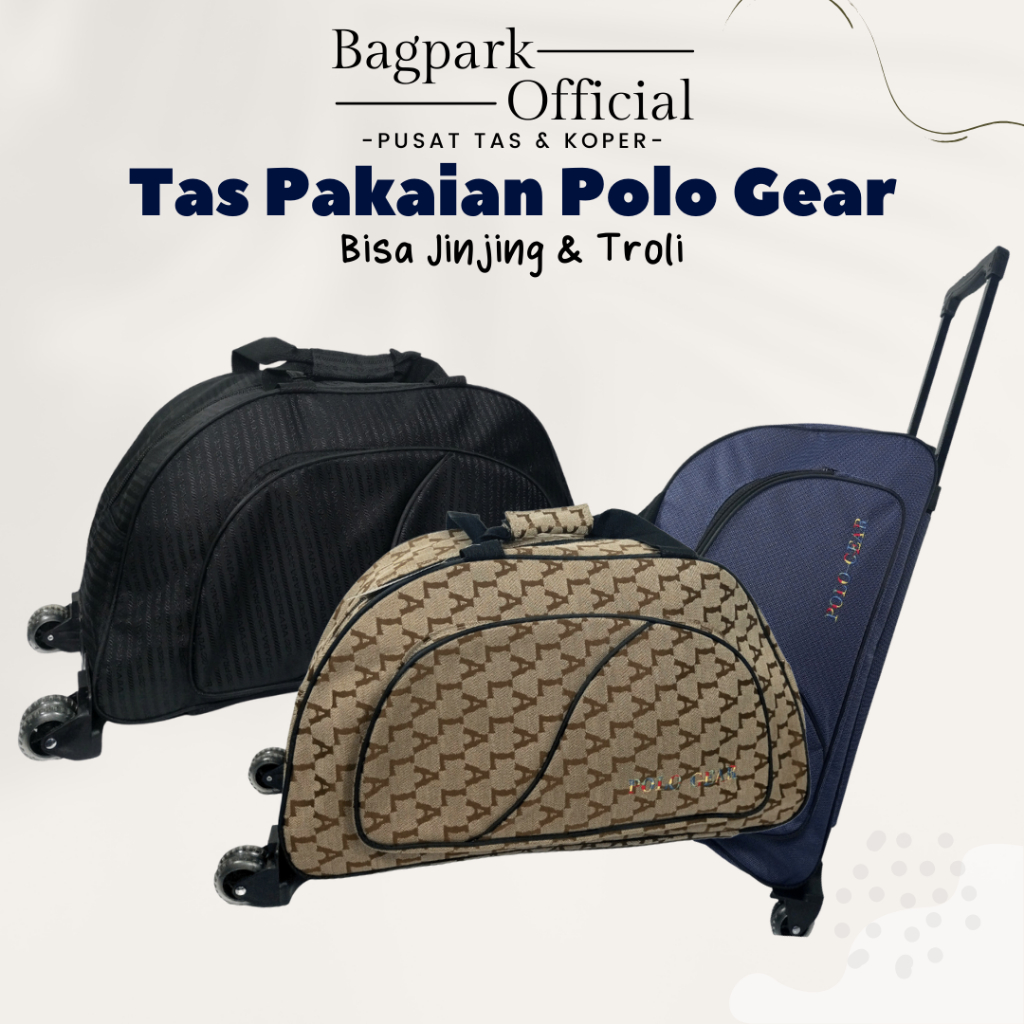 Jual Tas Pakaian Polo Gear Troli Polo Gear Travel Bag Tas Mudik Tas ...