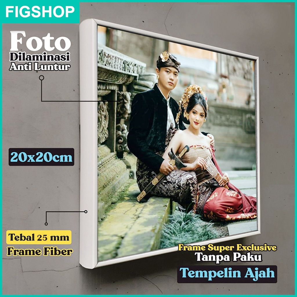 Jual CETAK FOTO BINGKAI BLOCK 20X20 CM LAMINASI - FRAME FOTO BLOCK ...