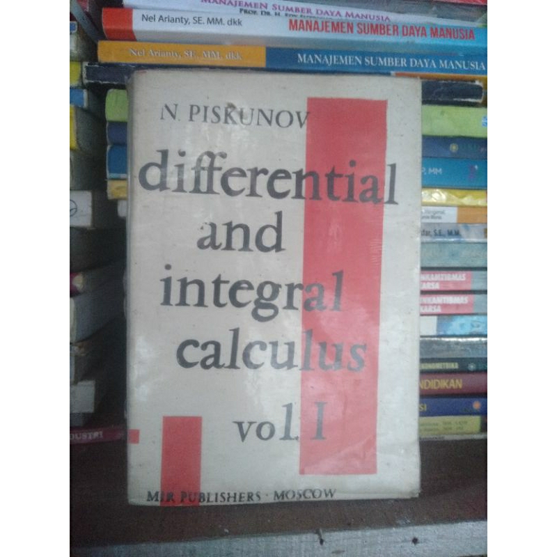 Jual buku differential and integral calculus vol 1 by piskunov Shopee