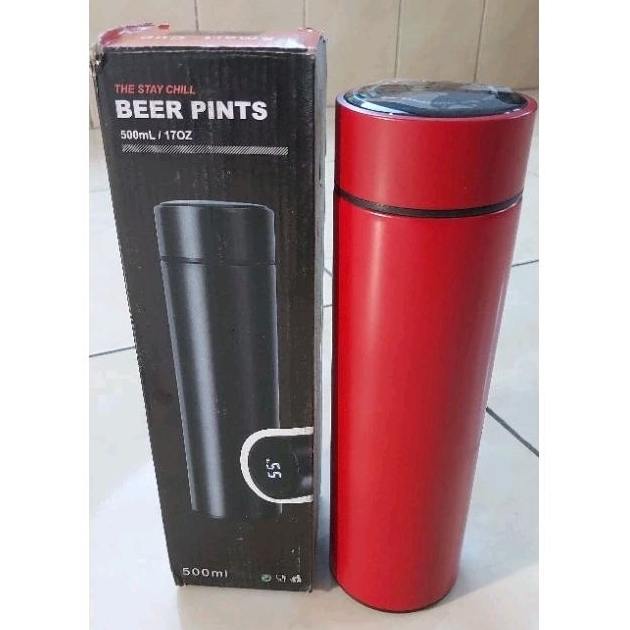 Jual Smart Cup Botol Termos Air Stainless Led Indikator Suhu Panas Dingin 500 Ml Shopee Indonesia 6393