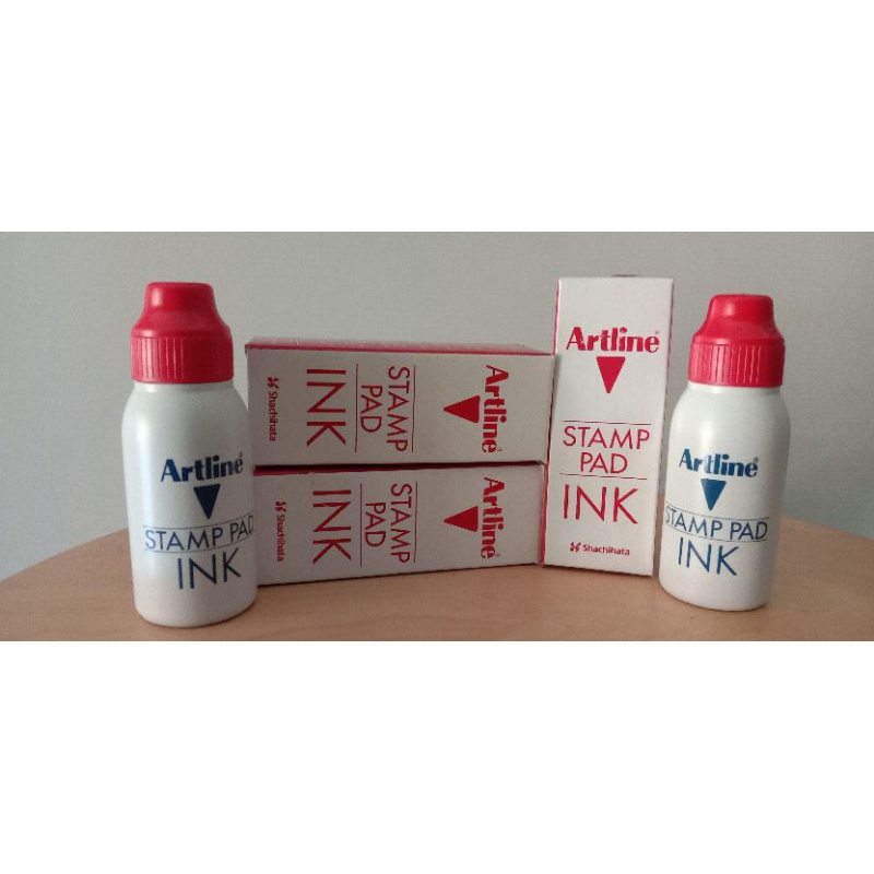Jual Stamp Pad Ink Refill/isi ulang tinta stempel ARTLINE Merah ...