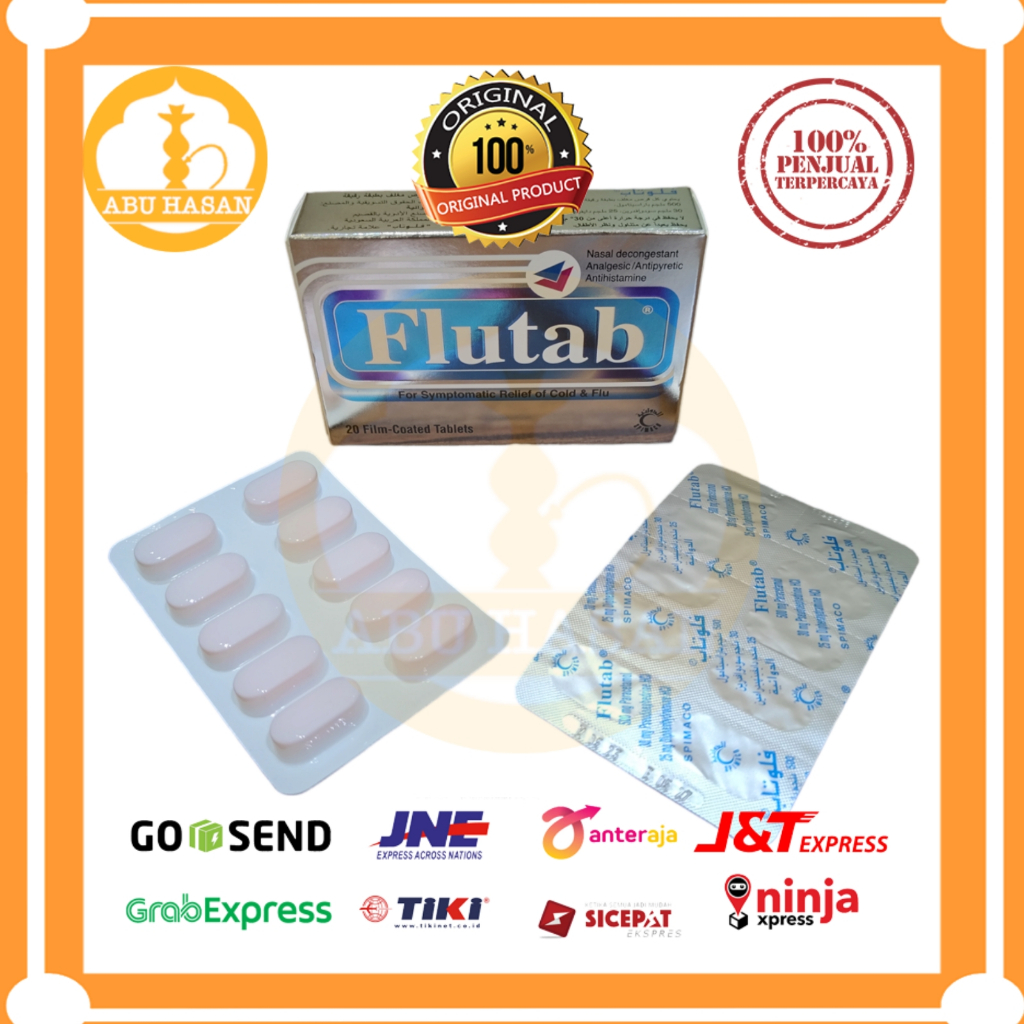 Jual Flutab Original Arab Saudi Isi 20 Tablet Obat Untuk Meredakan ...