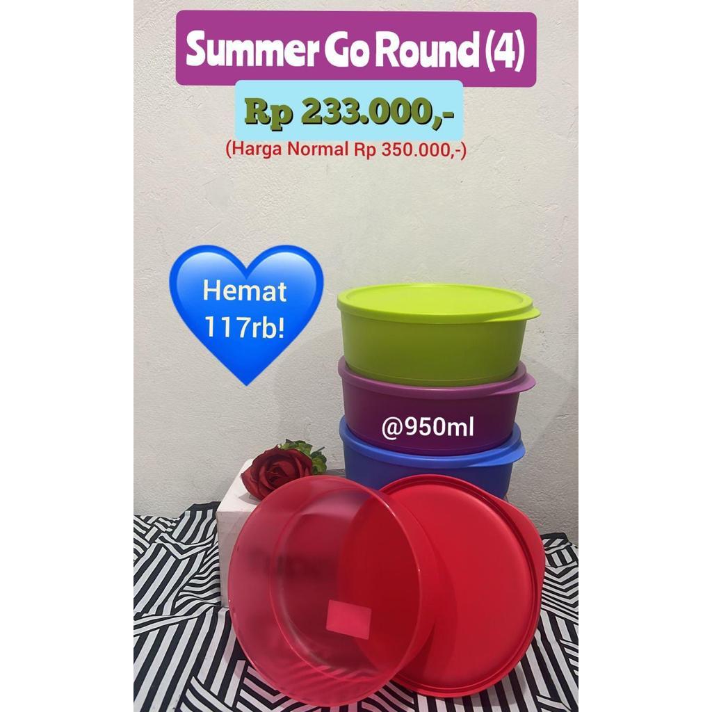 Jual TUPPERWARE SUMMER GO ROUND (4) 950ML - TOPLES MAKANAN | Shopee ...