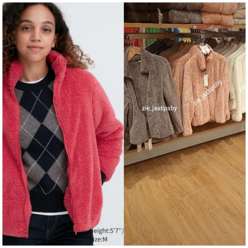 Jual REQUEST JASTIP‼️UNIQLO CEWEK JACKET FLEECE LEMBUT RESLETING Lengan