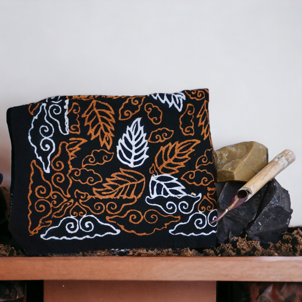 Jual Bahan Kain Batik Dobby Premium Motif Daun Gugur Banyumasan Warna ...