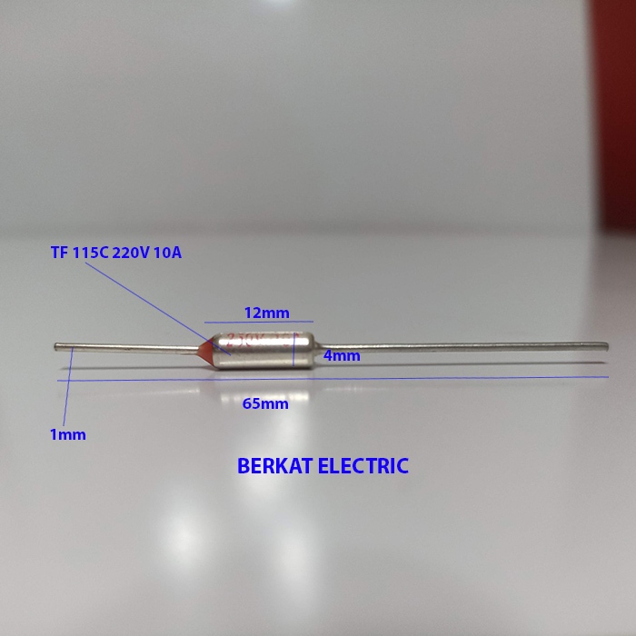 Jual Thermofuse Thermal Fuse Sekering Suhu 115c 10A 220V Shopee Indonesia