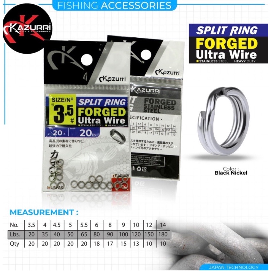 Jual Kazurri split ring press ultra wire- accesories mancing | Shopee ...