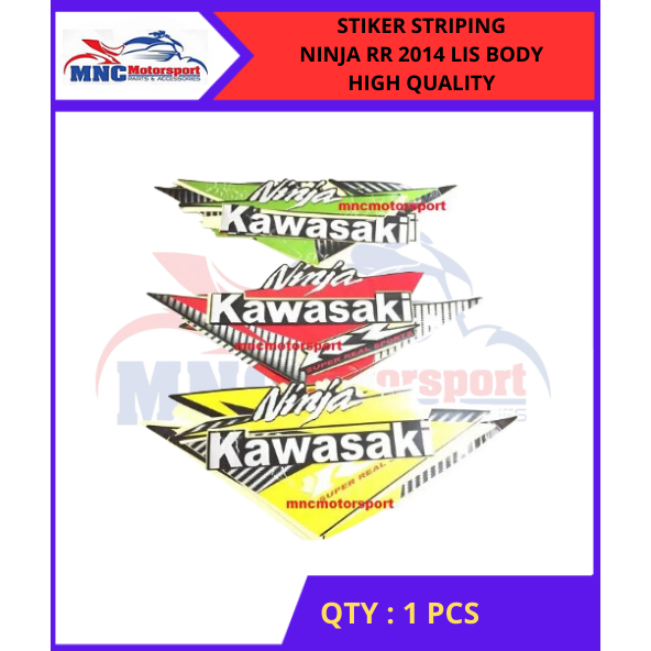 Jual STIKER STRIPING NINJA RR 2014 LIS BODY HIGH QUALITY | Shopee Indonesia