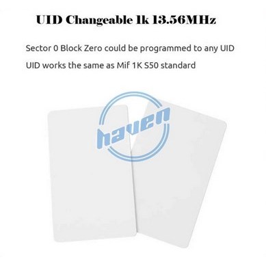 Jual RFID 13.56 Mhz Rewritable UID Card Writable Clone Duplicate Card ...
