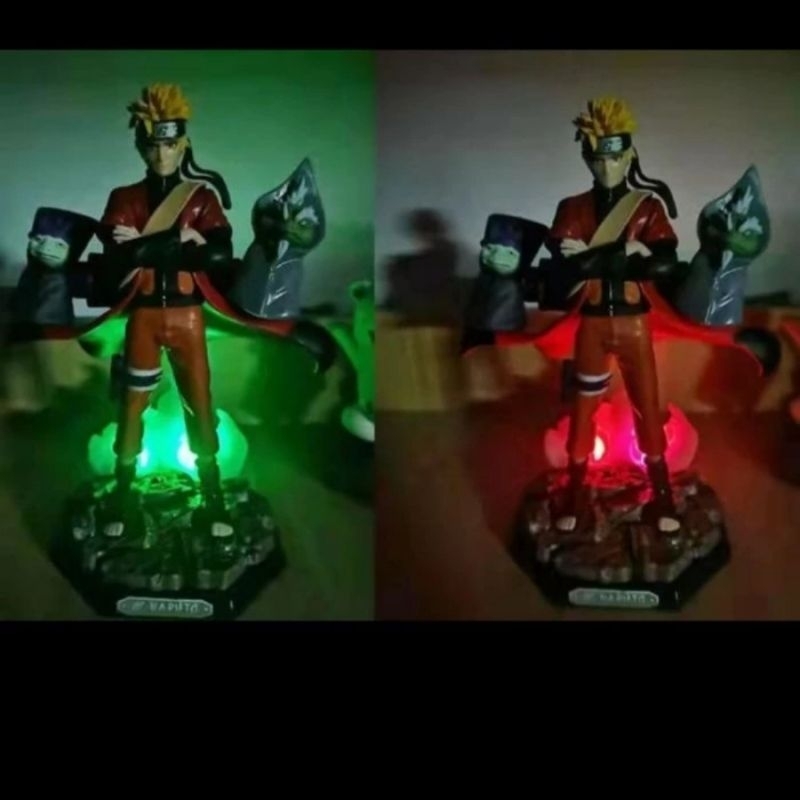Jual Naruto Shippuden Sage Mode With Shima Fukasaku LED Figure Shopee