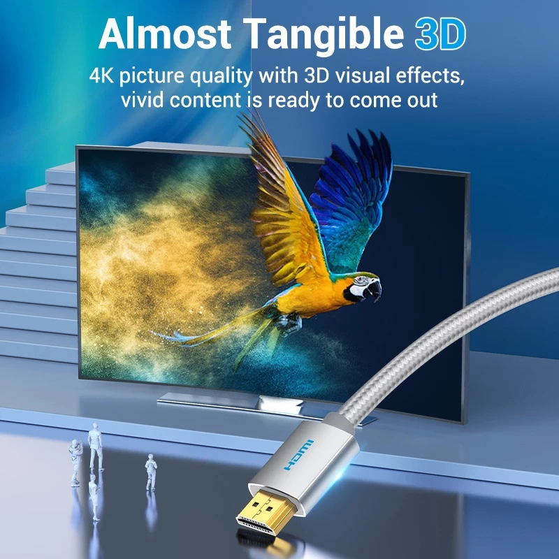 Vention AAB 15M Kabel High Speed Cotton Braided HDMI