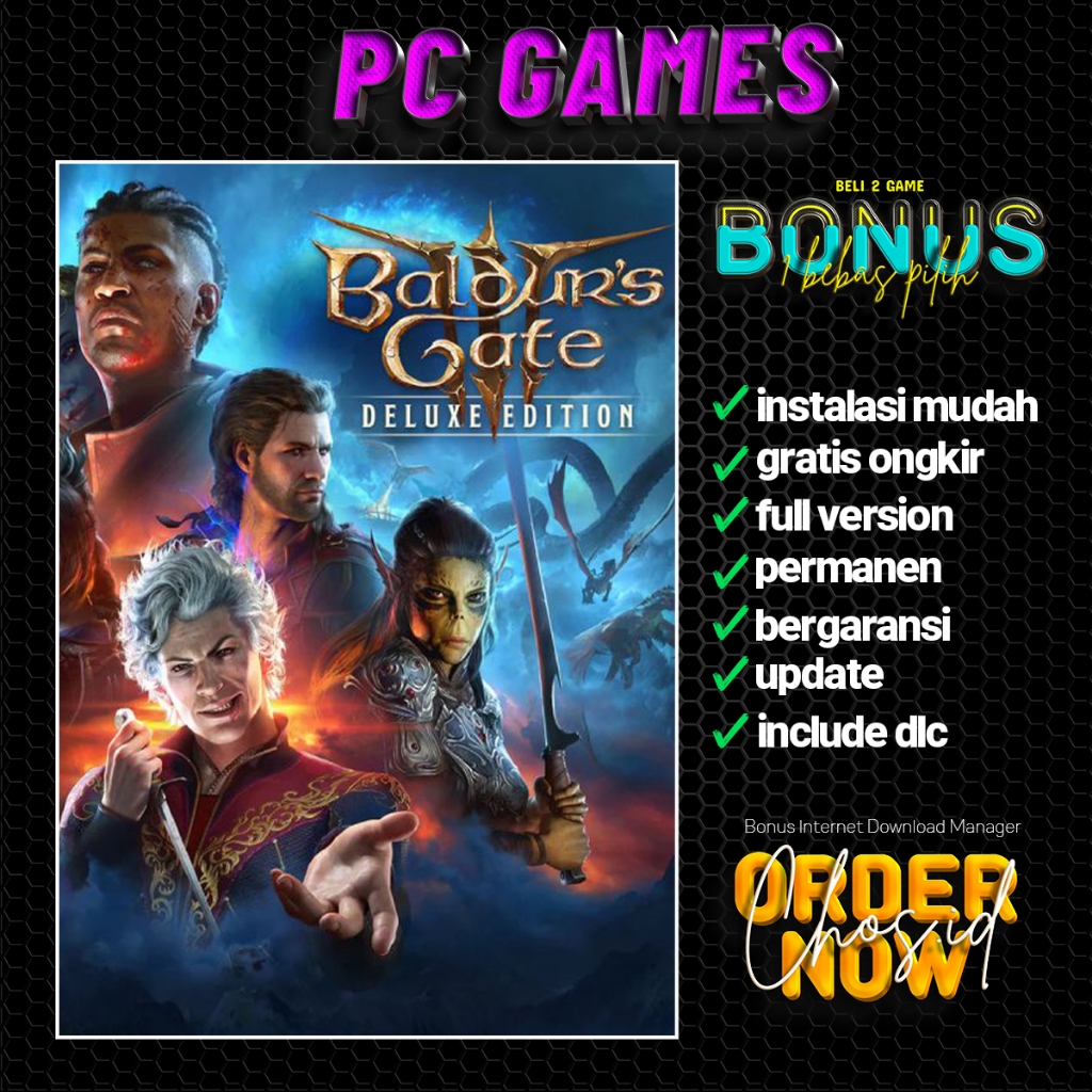 Jual Baldurs Gate 3 Deluxe Edition Game Pc Shopee Indonesia