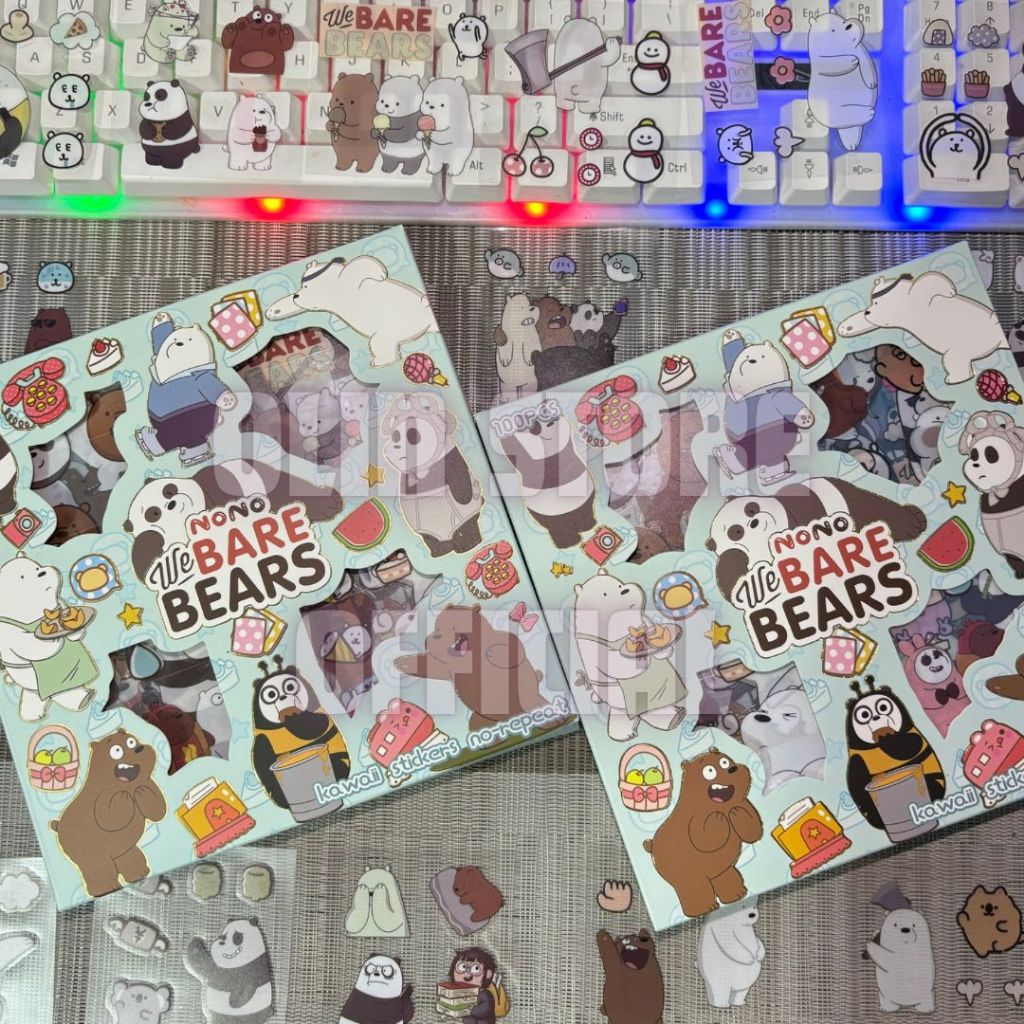 Jual Sticker Nono Karakter Kartun We Bare Bear Stiker Lucu Viral Isi