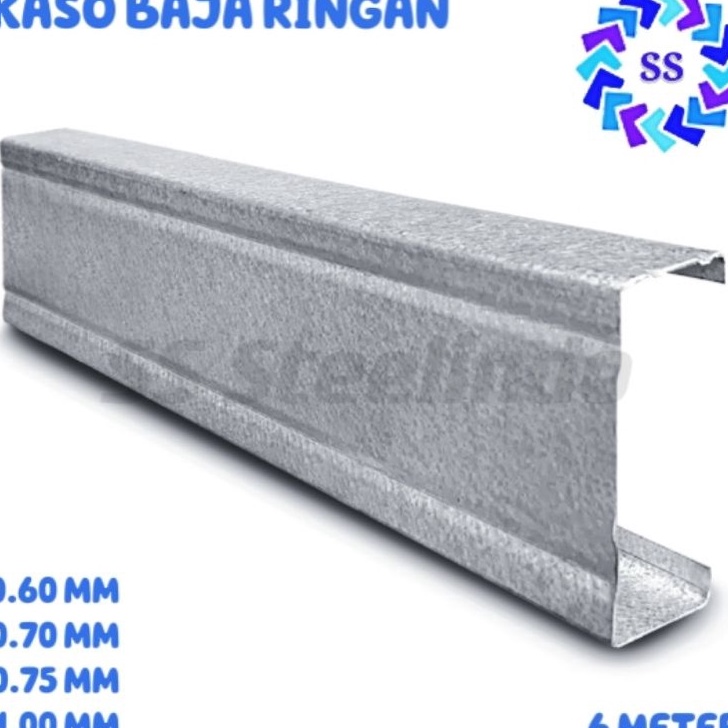 Jual Ready BAJA RINGAN KASO CNP 6MM7MM75MM1MM PANJANG 6 METER | Shopee ...