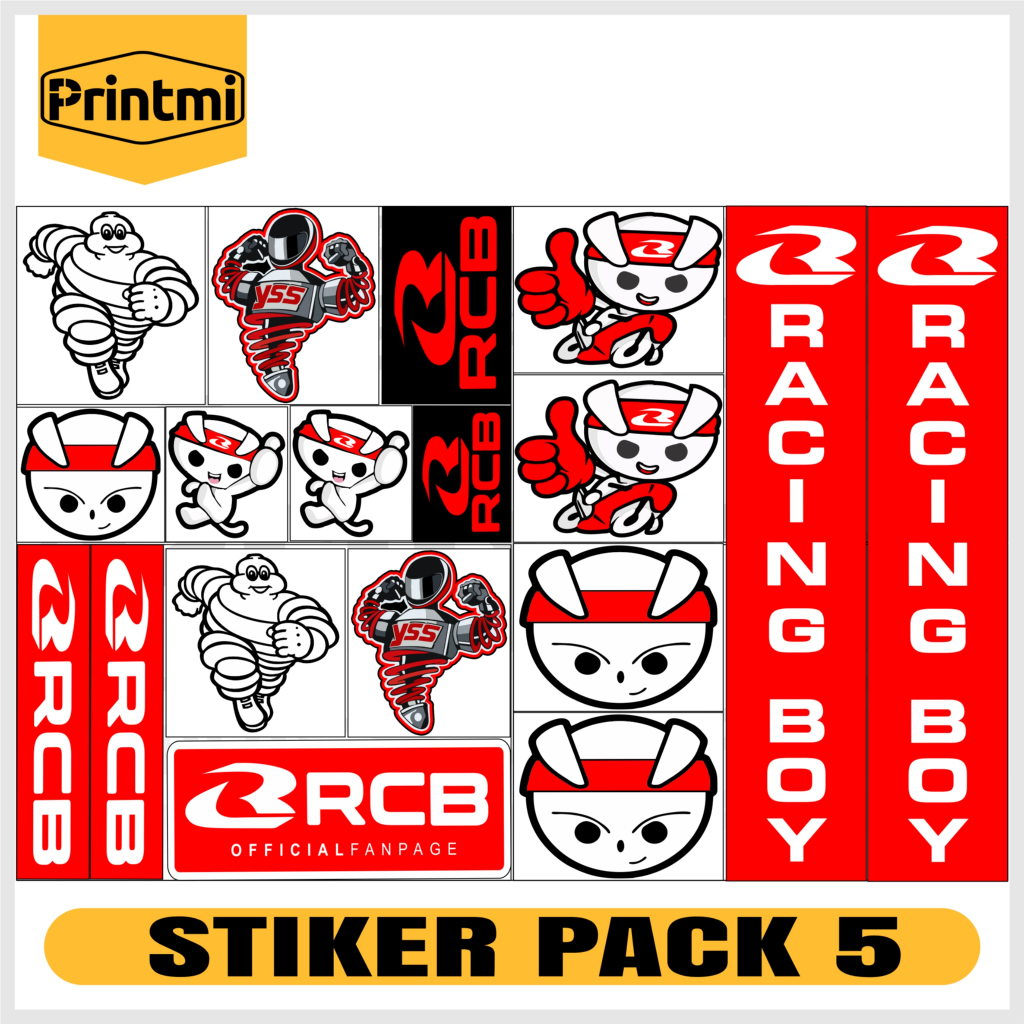 Jual Stiker Pack Racing Sponsor Sticker Plus Laminasi Anti Pudar Logo ...
