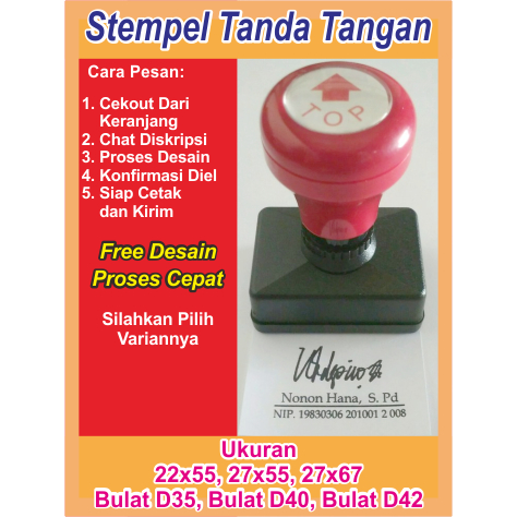 Jual Promo Cetak Stempel Tanda Tangan Stempel Paraf Shopee Indonesia