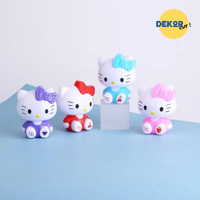 Jual FIGURE HELLO KITTY SATUAN / hiasan kue ulang tahun dekorasi kue ...