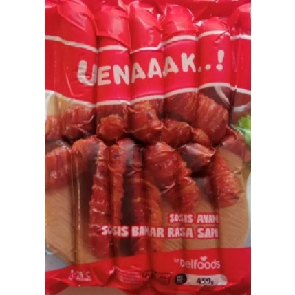 Jual Belfoods Sosis Ayam Bakar Rasa Sapi isi 12pcs 450gr | Shopee Indonesia