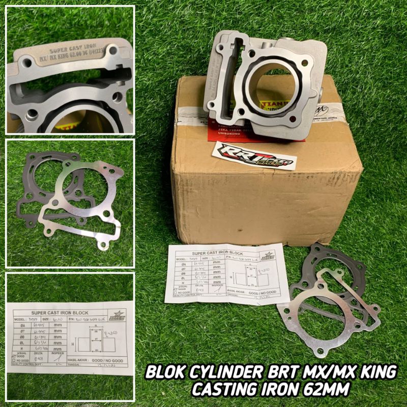 Jual BLOK BLOCK SILINDER BRT MX / MX KING CASTING IRON 62MM Shopee