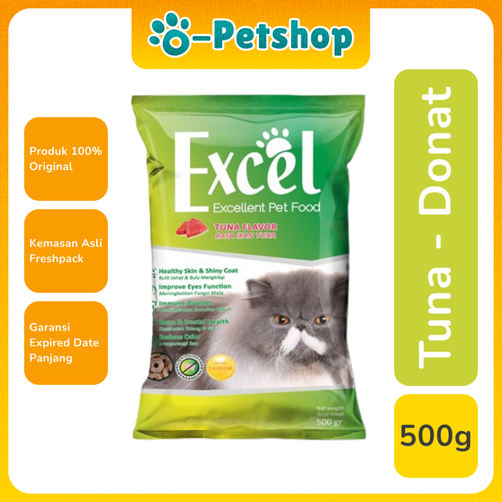 Jual Excel Cat Dry Food All Variant Rasa Adult & Kitten 500 gram