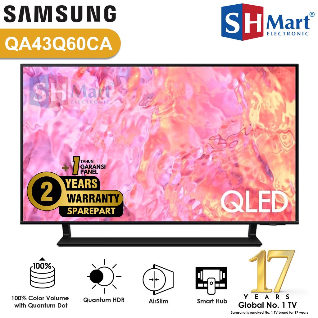 Jual Samsung Qled Smart Tv 43 Inch 43q60c Uhd 4k Qa43q60cakxxd New 2023 Garansi Resmi Shopee 8740