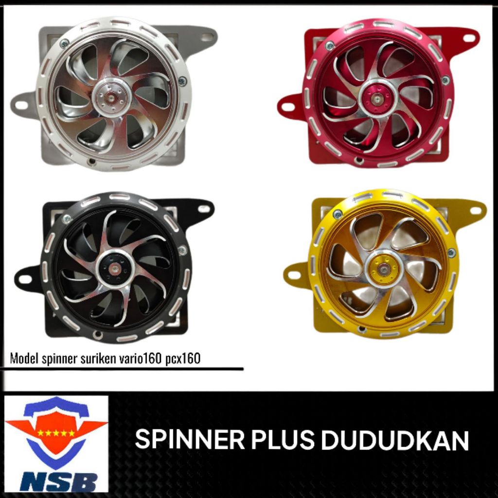 Jual Breket Spinner Radiator Nsb Set Spinner Cnc Model Suriken Free Baut Pnp Motor Vario Pcx