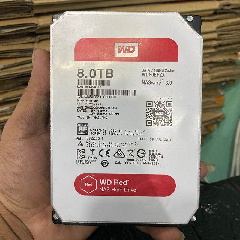 Jual HARDDISK WD RED 8TB NASWare 3.0 5400RPM WD RED | Shopee Indonesia