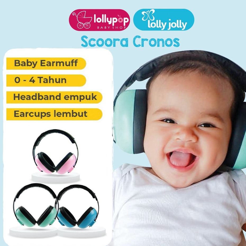 Jual SCOORA CRONOS Baby Earmuff 0-4 tahun/Alat Penutup Telinga Bayi ...