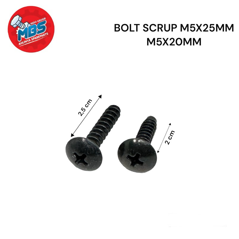 Jual BAUT ORI SKRUP M5X20MM M5X25MM BAUT 8 DRAT KASAR BAUD BOX FILTER ...