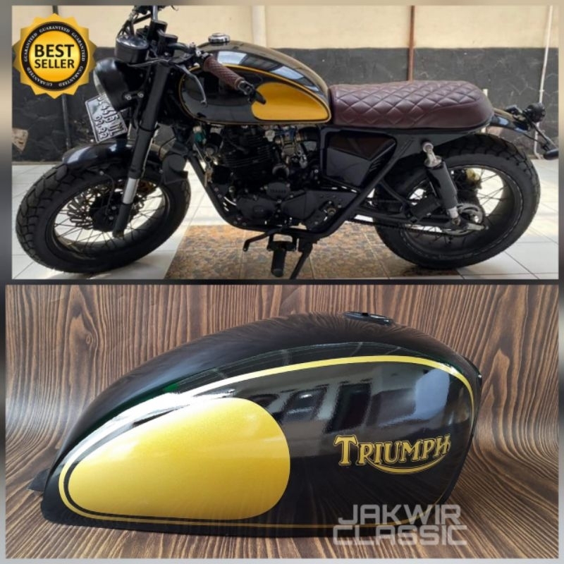 Jual Tangki custom japstyle caferacer bober Scrambler model triumph ...