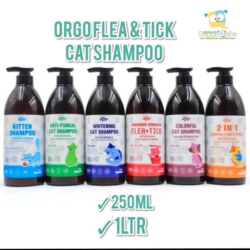 Jual Orgo Flea & Tick Cat Shampoo 1ltr shampoo anti kutu kucing Shopee Indonesia