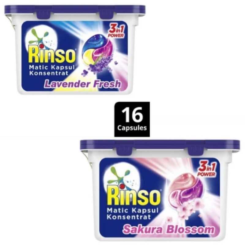 Jual Rinso Matic Kapsul Konsentrat 2 varian box/pouch | Shopee Indonesia