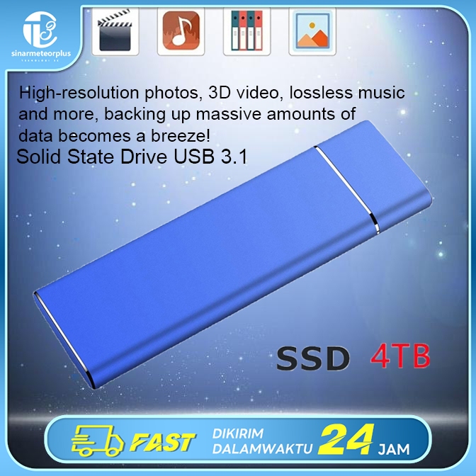 Jual Mini Portable SSD External Mobile Solid State Drive High Speed ...