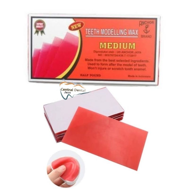 Jual Dental Anchor Wax 1 box / Base Plate Wax / Teeth Modelling Wax