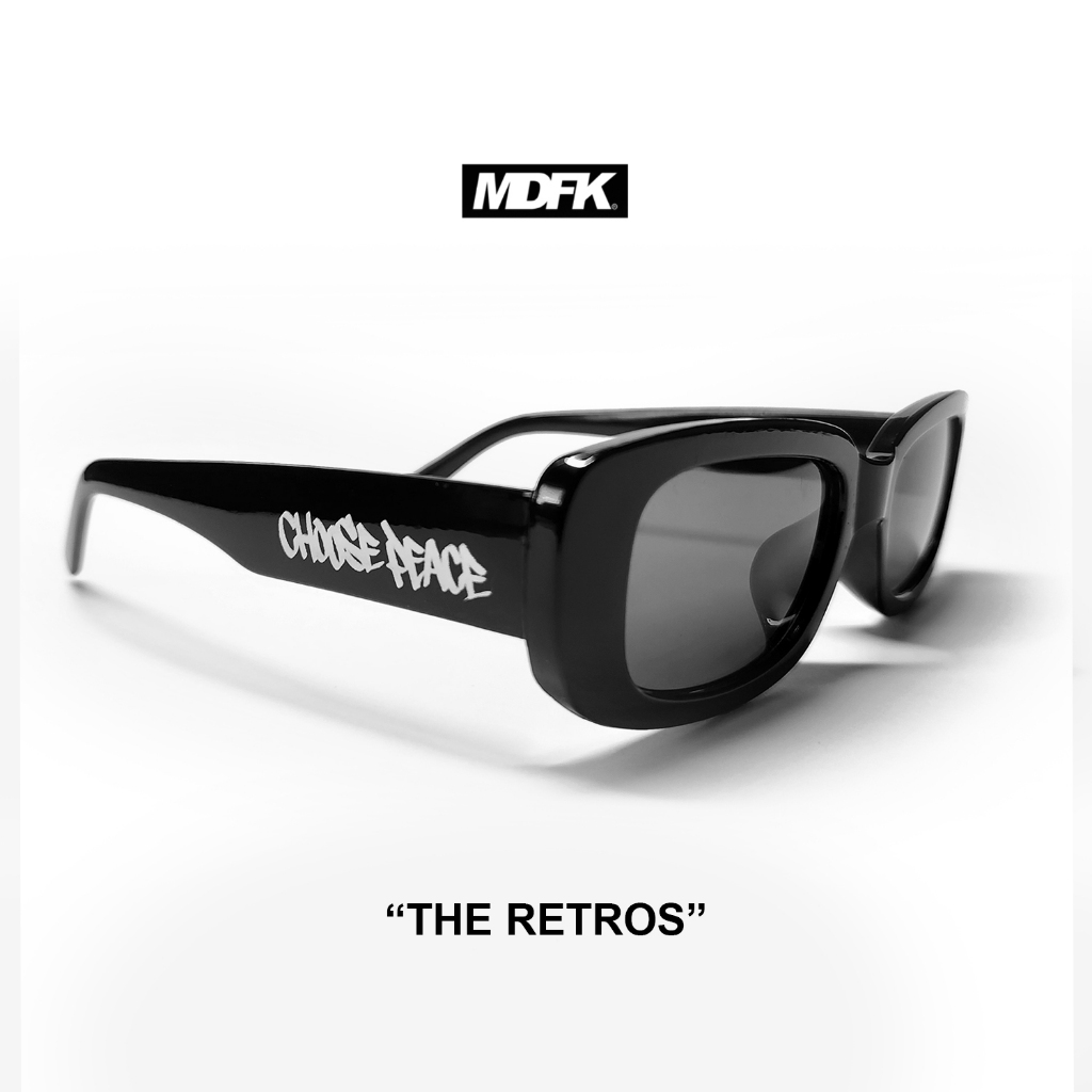 Jual MDFK RETRO GLASSES (BLACK) CHOOSE PEACE (FREE POUCH) kacamata ...