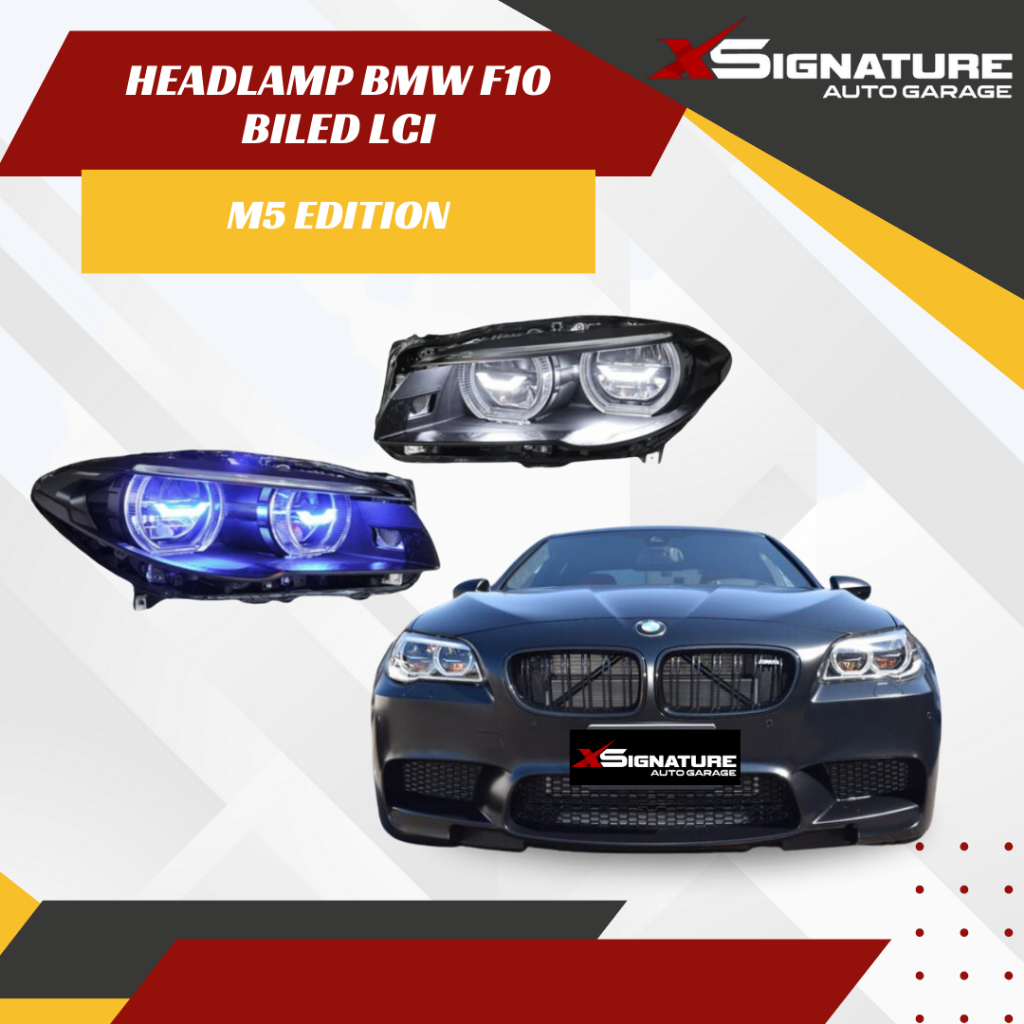 Jual Headlamp Bmw F10 Bi Led Lci M5 Edition With Module Pnp 2010 2017 Shopee Indonesia