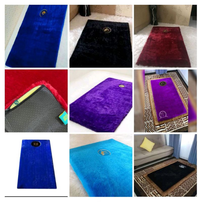 Jual Sajadah bulu rasfur premium lebih lebar dan tebal empuk dan lembut ...