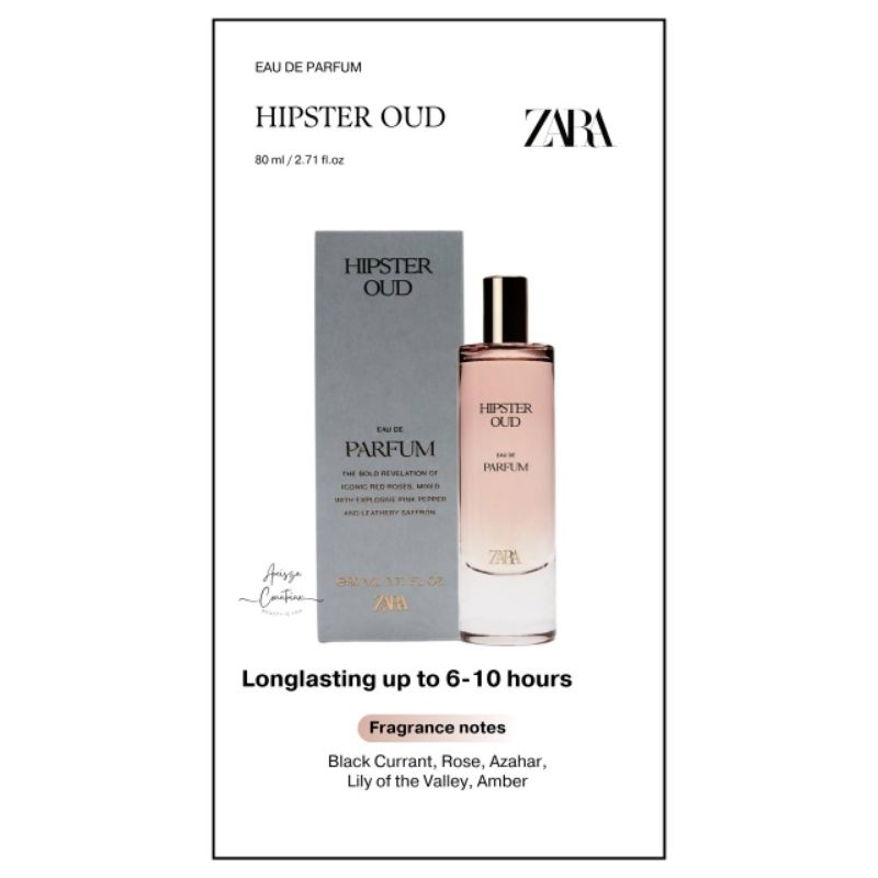 Zara Parfum Cherry Smoothie/Golden Decande/Royal Freesia