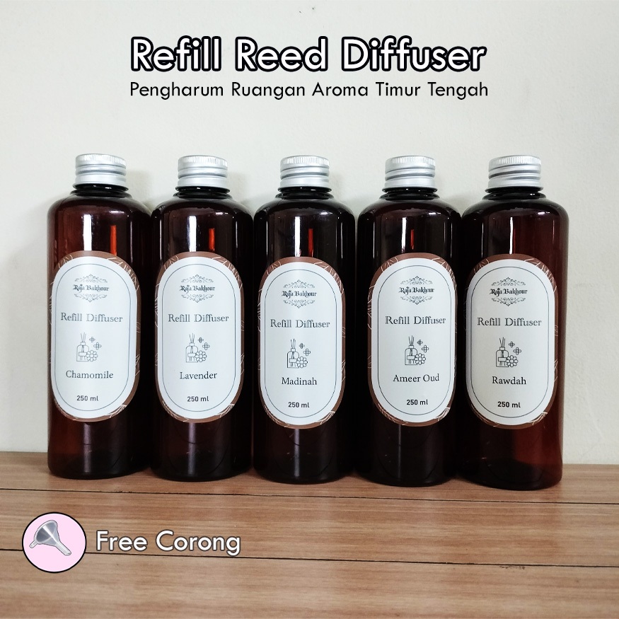 Jual Refill Reed Diffuser 250ml Aroma Khas Timur Tengah Pengharum ...