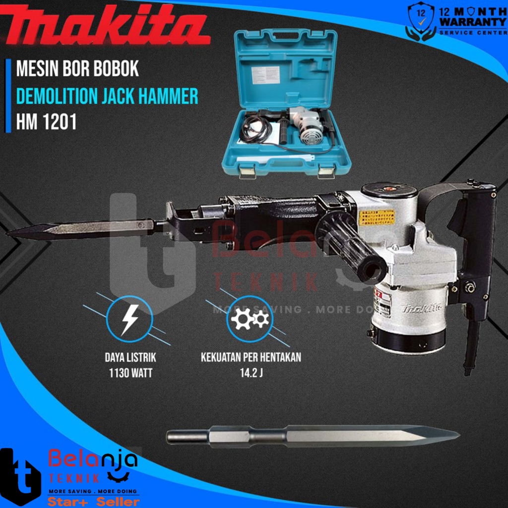 Jual Mesin Bobok Beton/ Demolition Hammer/ Jack Hammer Makita HM