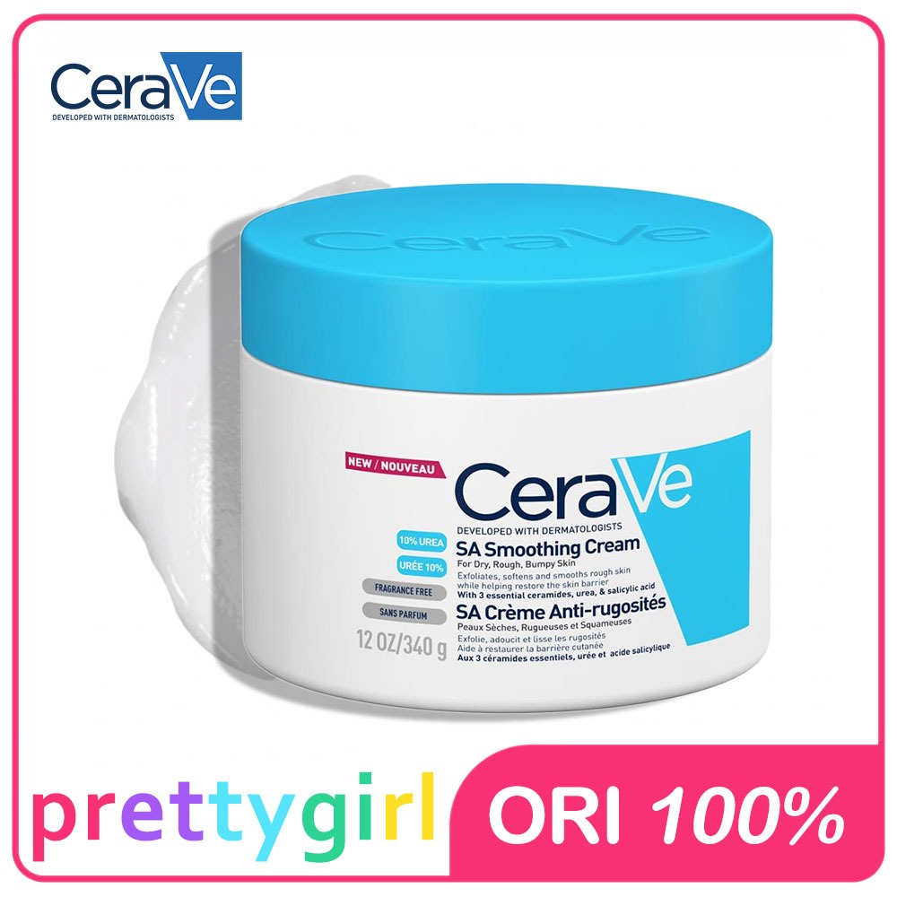 Jual CeraVe SA Smoothing Cream 340g Untuk Kulit Kering, Kasar
