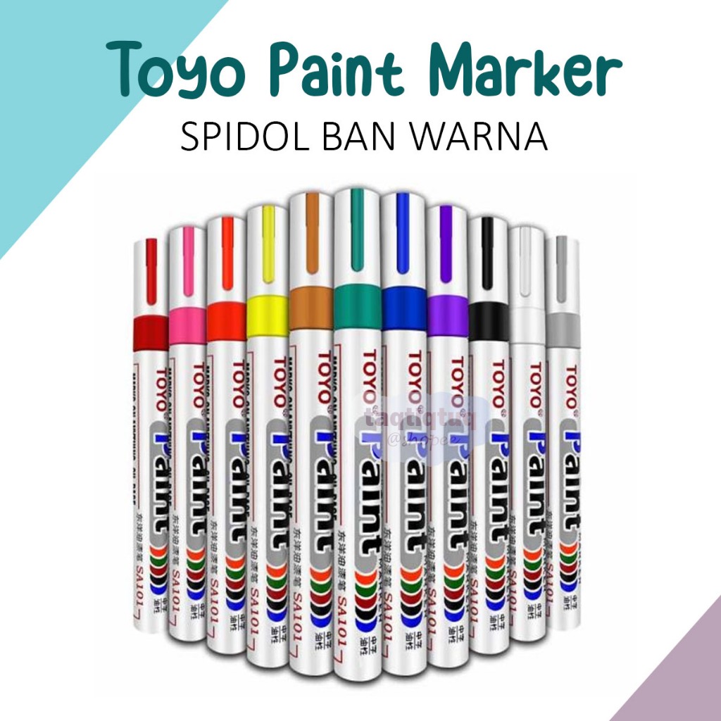 Jual Spidol Warna Spidol Ban Toyo Paint Marker Tahan Air Dan Anti