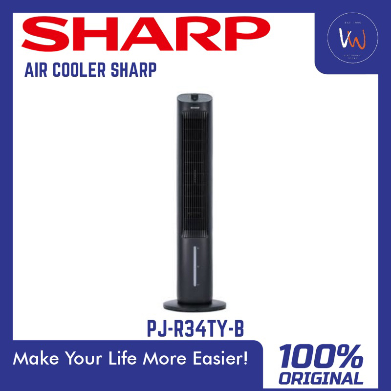 Jual Air Cooler Sharp PJ-R34TY-B / Tower Fan Air Cooler | Shopee Indonesia