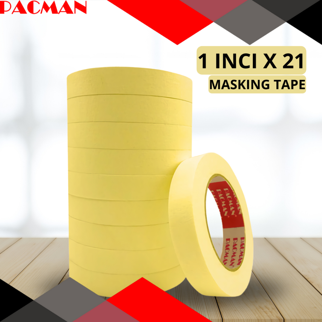 Jual Masking Tape Lakban Kertas 1inchi murah meriah lakban Isolasi
