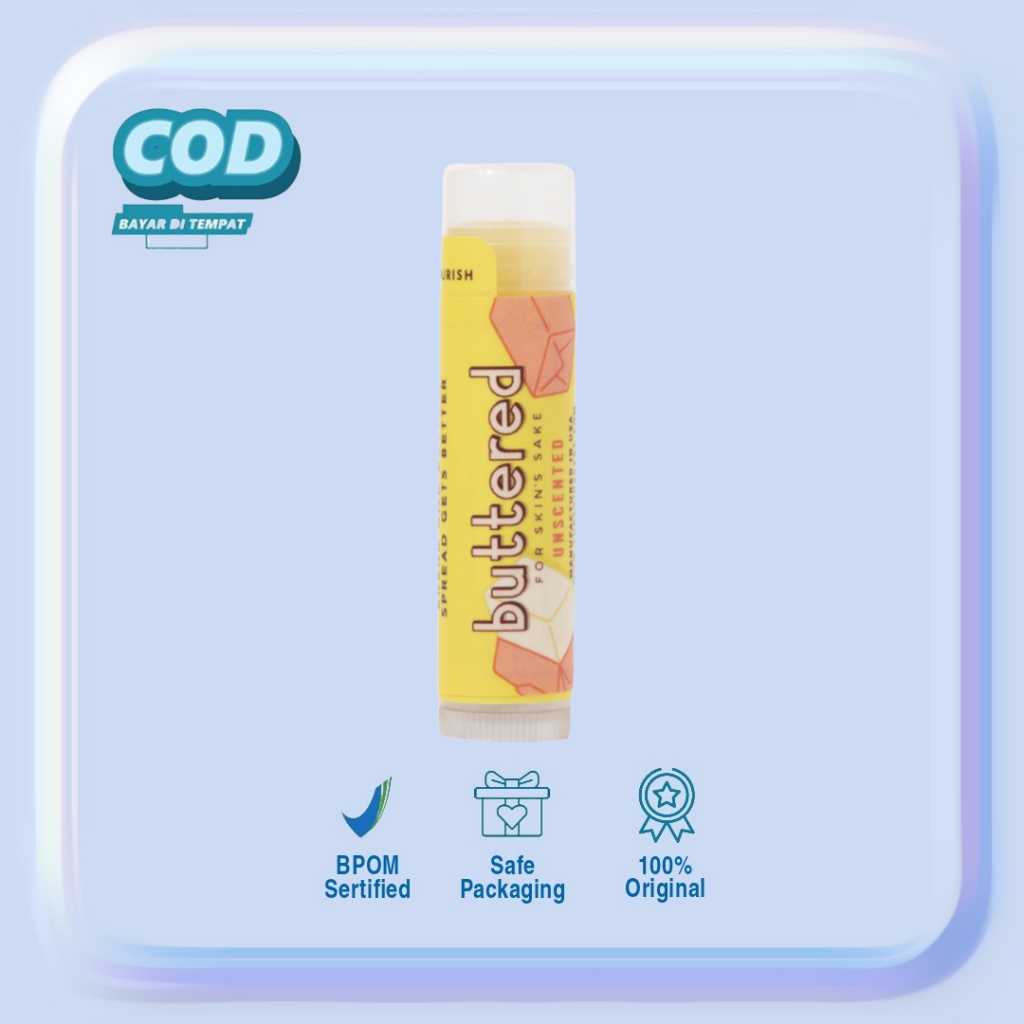 Jual Buttered Premium Lip Balm SPF 15 Pelembab Bibir Lip Care Solusi ...