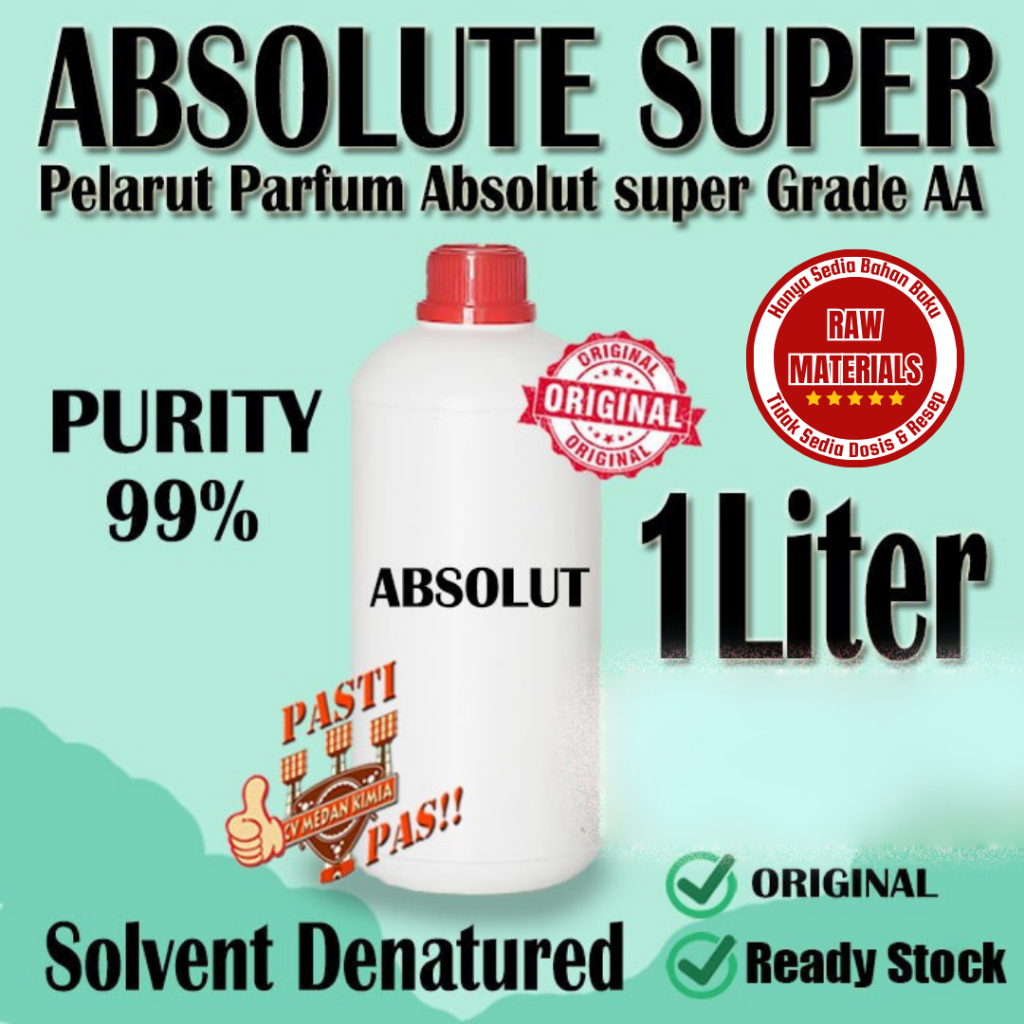 Jual absolute purity 1 liter / alkohol parfume dan kosmetik/ Absolut ...