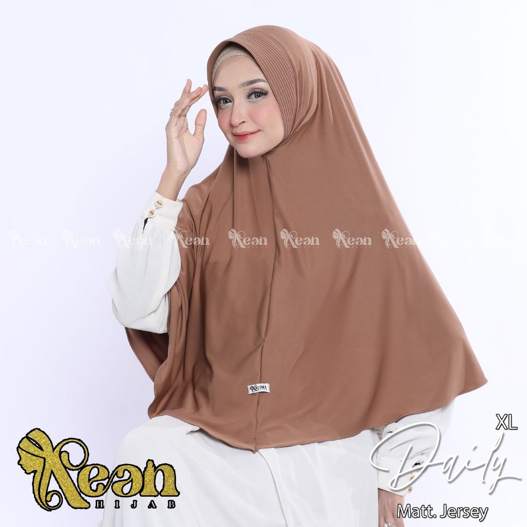 KEAN - Kerudung Bergo Hijab Daily Hamidah Size XL Bahan Jersey Barbara