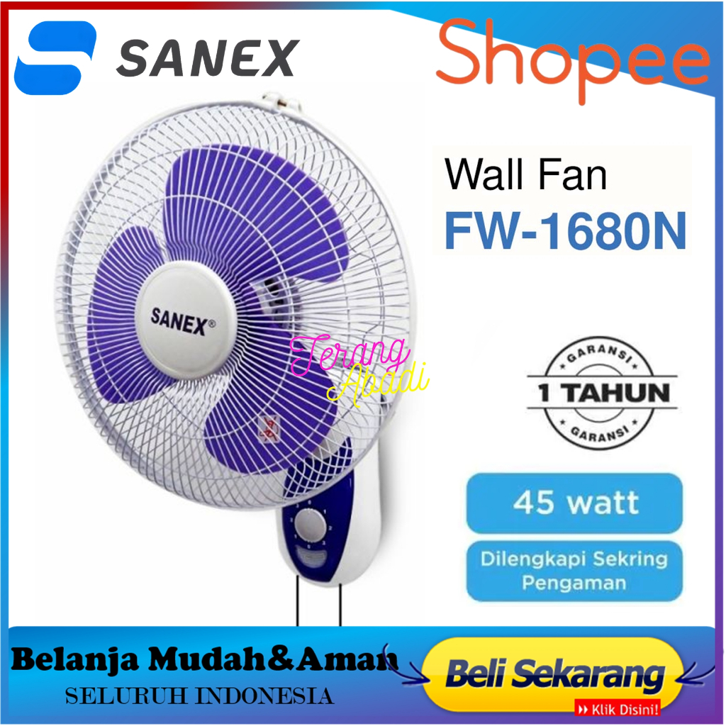 Jual Kipas Angin Wall Fan 16 kipas angin dinding kipas angin tembok ...